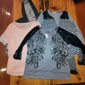 Lot of 6 Maurices 2XL Womens Top Shirts
